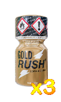 Cliquez pour voir la fiche produit- Poppers Gold Rush (Pentyle) x 3
