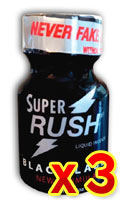 Click to see product infos- Poppers Super Rush Black Label (Pentyle) x 3