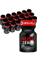 Click to see product infos- Poppers Rush Zero (pentyle/propyle) - 9 ml x 18