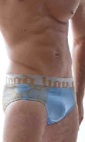 Cliquez pour voir la fiche produit- Slip Bleu Yin Yang - GBGB - Bleu Iceberg - Taille L <span style=color:brown;>[Pr�-commande]</span>