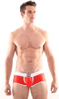 Cliquez pour voir la fiche produit- Boxer Tommy Retro - GBGB - Rouge - Taille L <span style=color:brown;>[Pr�-commande]</span>
