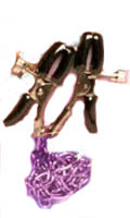 Cliquez pour voir la fiche produit- Pince / Chaine � seins mauves