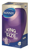 Cliquez pour voir la fiche produit- Pr�servatifs Manix King Size - x12