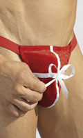 Cliquez pour voir la fiche produit- String ''cadeau'' CotteliCollection - Rouge - Taille unique