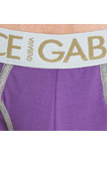 Cliquez pour voir la fiche produit- Slip ''summer'' D&G - Violet/Gris - Taille S