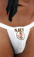 Cliquez pour voir la fiche produit- Jock Strap Navy - NY JOX - Blanc - Taille M