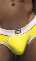 Cliquez pour voir la fiche produit- Slip Wonderman UDY - Jaune/Blanc - Taille XL