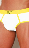 Cliquez pour voir la fiche produit- Slip Vitamina UDY - Blanc/Jaune - Taille XL