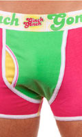 Cliquez pour voir la fiche produit- Boxer Fruit Juice Ginch Gonch - Rose/Vert - Taille L