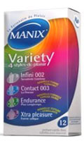 Cliquez pour voir la fiche produit- Kit Pr�servatifs Manix Variety - x12