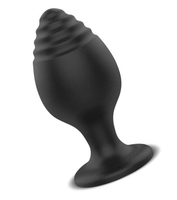 image extraite butt plug silicone steps afterdark collection noir taille