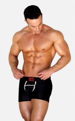 Boxer BodyFlex Trainer Trunk - Jackadams - Black/White - Size S