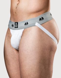 JockStrap Supporter MM Edition (ex Bike) (ceinture 2'') - Blanc/Gris - Taille M