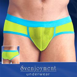 Brief Trend - SvenJoyment - Lime/Light Blue - Size XL