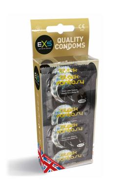 12 EXS ''Black Latex'' Condoms