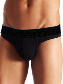 Thong Large Ceinture - RounderBum - Black - Size S