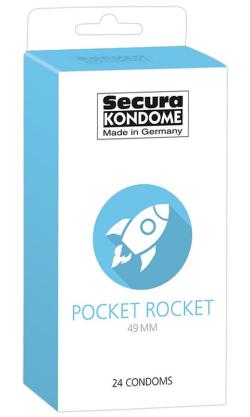 Prservatifs Secura ''POCKET ROCKET'' 49 mm - x24