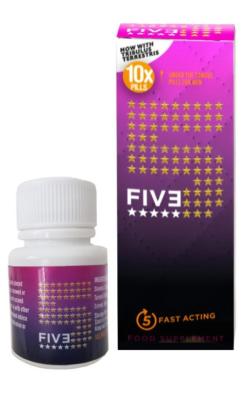 Stimulant FIVE ''5'' - Pillule érection - x10
