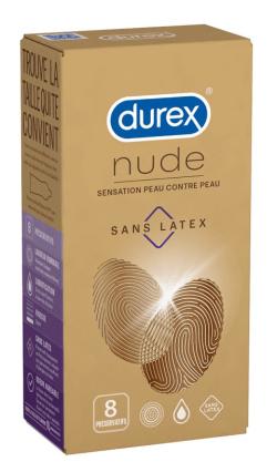 Prservatifs Durex ''Nude - Sans Latex'' - x8
