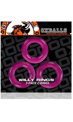 Oxballs ''Willy Rings'' 3 Cockring Pack - Pink