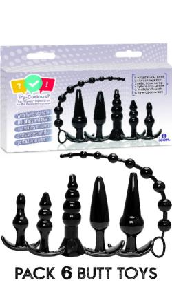 Pack Try-Curious - Anal Butt Plugs Black - icon