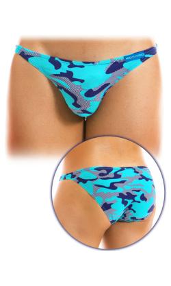 Slip ''Camo Low Cut'' - Modus Vivendi - Bleu Clair/Bleu Marine - Taille M