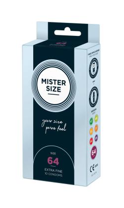 Prservatifs Mister Size ''64'' - x10