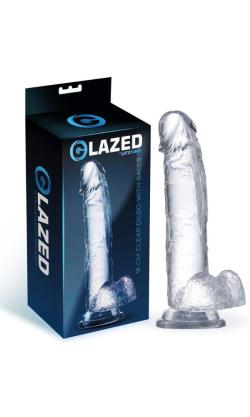 Clear Dildo 18cm - Glazed