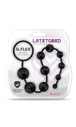 Anal Beads G.Flex - Chapelet Anal - LateToBed - Noir