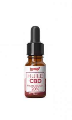 Huile 20% CBD spectre large HempDrop - Fruits Rouges - 10 ml