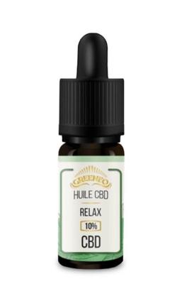 Huile 10% CBD ''RELAX'' - Greeneo - 10 ml