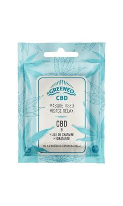 Masque Tissu  Visage Relax CBD - Greeneo