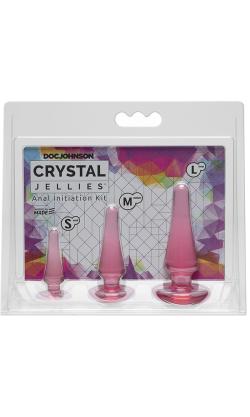 Anal Initiation Kit Crystal Jellies - Doc Johnson - Pink