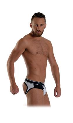 JockBrief  Urban ''Soho'' - Mr.B - Blanc/Noir - Taille XL