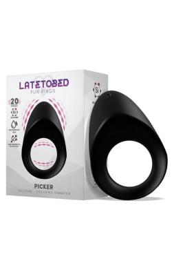 Cockring vibrant Silicone ''PICKER'' - LateToBed