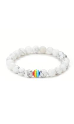 Bracelet Rainbow Perles - White