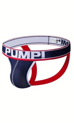 JockStrap Filet - PUMP! - Bleu/Rouge - Taille XXL