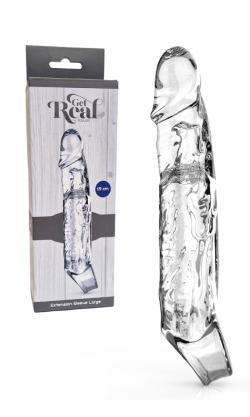 Extension Sleeve - Get Real by ToyJoy - Clear - Large