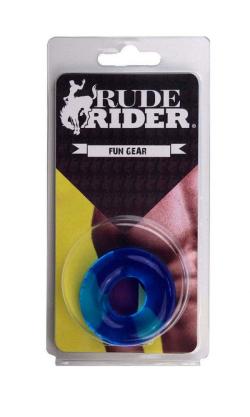 Fat Stretchy CockRing - Rude Rider - Blue