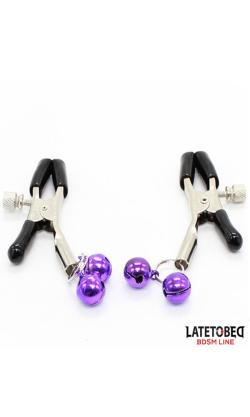 Pinces à seins ''Perles Chochettes'' - LateToBed BDSM