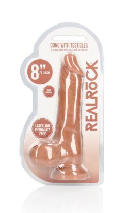 Dildo Realistic - RealRocK - Brown - Size 8 Inches