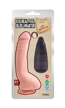 Gode T-Skin Real ''9.9inch Real Feel Vibro'' - Chisa Novelties