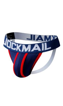 JockStrap JOCKMAIL - Bleu Marine/Rouge - Taille XL