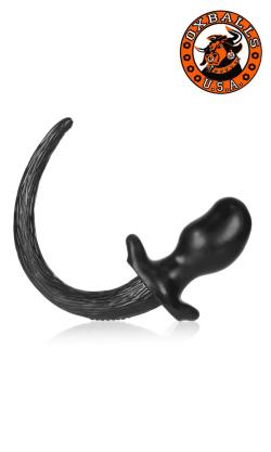 [SIL] BEAGLE Puppy Tail Buttplug Black M