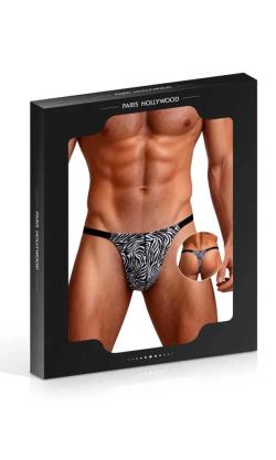 String Homme Zèbre - ParisHollywood - Noir - Taille L/XL