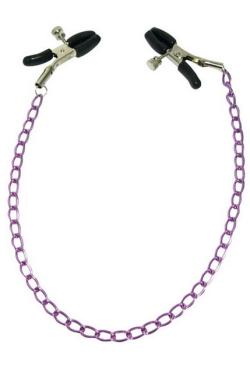 Pince / Chaine à seins mauves