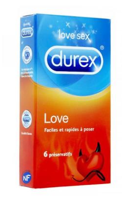 Prservatifs Durex LOVE - x6