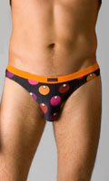 Tanga Alliance Bruno Banani - Anthrazit/Orange - Size S