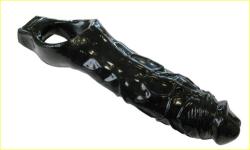 Extenseur TSX - Allongeur de penis Fat Cock Sheath - Noir - Medium