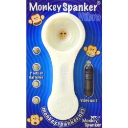 Monkey Spanker Vibro - White